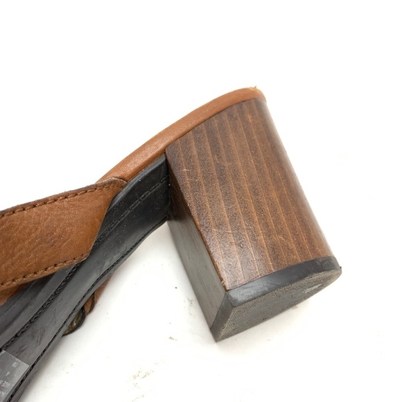 Nine West TEWELS Brown Heels Sandals Leather sz 11 - Picture 8 of 16